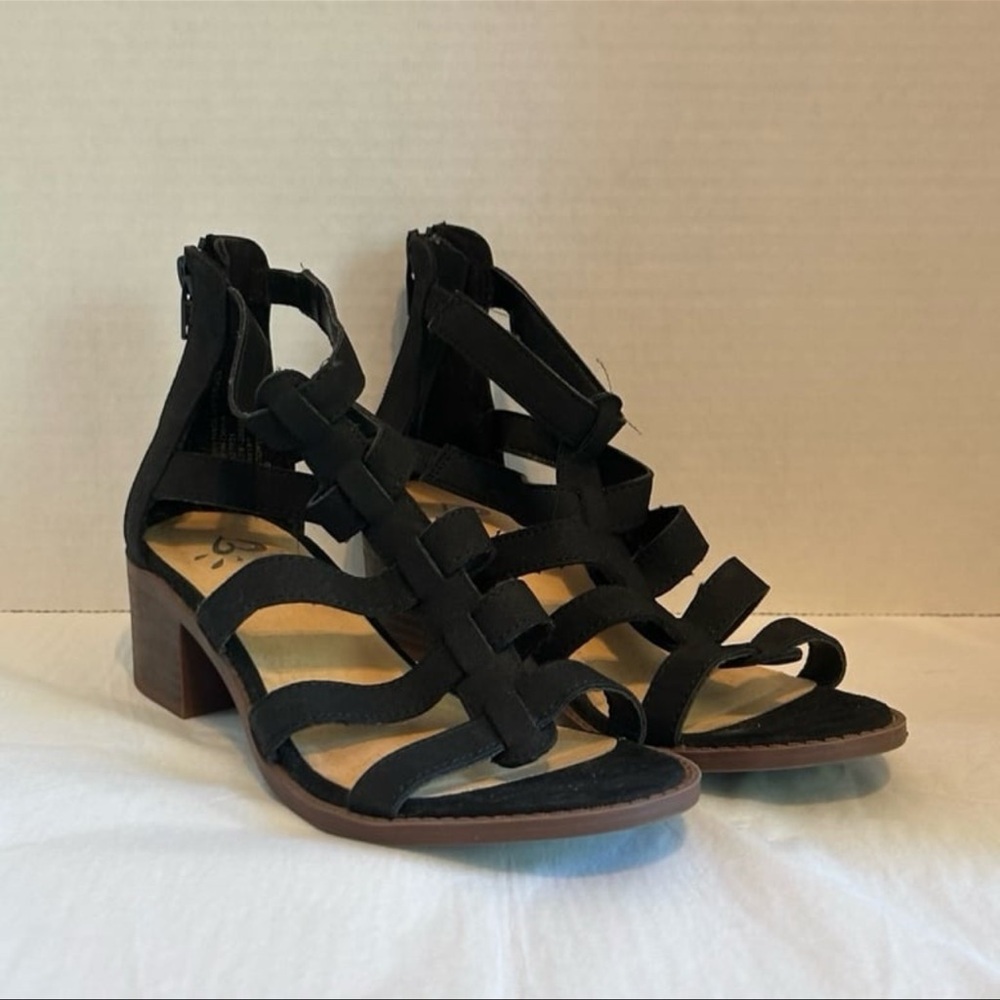 Justice Black Strappy‎ Kids Sandals